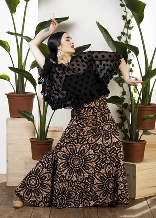 Flamenco Dance Skirt Alajar. Davedans